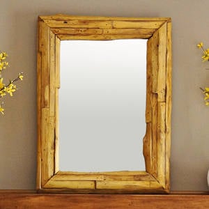 Natural Edge Walnut Mirror by Strata