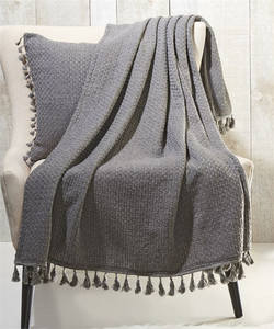 Throw w/Tassels by Prestige Furnishings