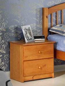 2 Drawer Nightstand Pecan by Innovations