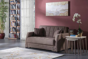 Valerie Redeyef Brown Loveseat Sleeper by Bellona