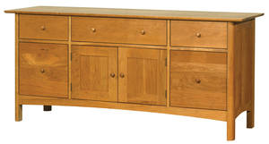 Burlington Wood Credenza Desk by Vermont Furniture Designs