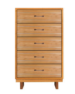 Cable Crossing Wood 5-Drawer Dresser by Vermont Furniture Designs