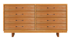 Cable Crossing Wood 8-Drawer Wide Dresser by Vermont Furniture Designs