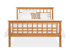 Craftsman Wood Bed w/Low Foot by Vermont Furniture Designs
