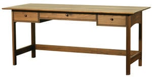 Horizon Wood Campaign Desk by Vermont Furniture Designs