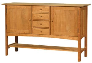 Horizon Wood Huntboard w/Lower Shelf by Vermont Furniture Designs
