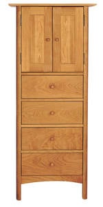 Horizon 4-Drawer Tall Storage Chest by Vermont Furniture Designs
