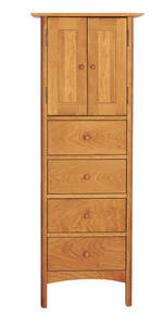 Horizon 4-Drawer Tall Chest w/Storage by Vermont Furniture Designs