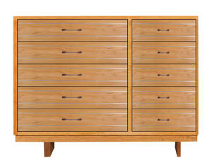 Loft Wood 10-Drawer Dresser by Vermont Furniture Designs