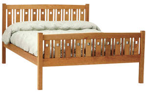 Macintosh Wood Bed w/High Foot by Vermont Furniture Designs