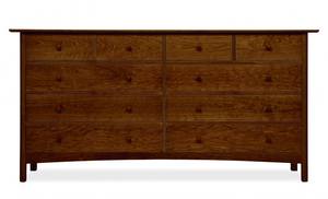 Mission 10-Drawer Wide Dresser by Vermont Furniture Designs