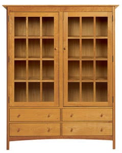 Mission Wood China Cabinet by Vermont Furniture Designs