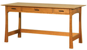 Mission Wood Library Desk by Vermont Furniture Designs