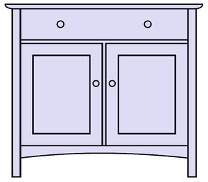 Mission Wood Small Sideboard by Vermont Furniture Designs
