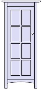 Mission Wood Side Cabinet by Vermont Furniture Designs