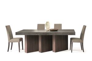 Nova Domus Amsterdam - Modern Grey Volcano & Eucalyptus Oak Dining Table by VIG Furniture
