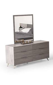 Nova Domus Bronx Italian Modern Grey Mirror by VIG Furniture