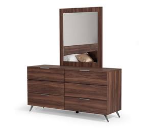 Nova Domus Brooklyn Italian Modern Walnut Mirror by VIG Furniture