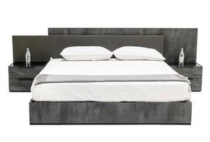 Nova Domus Ferrara - Modern Volcano Oxide Grey Bed w/Nightstands by VIG Furniture