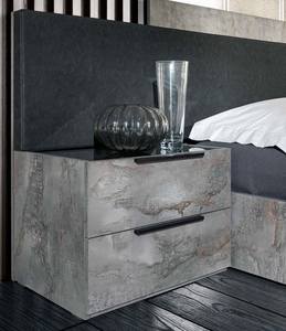 Nova Domus Ferrara - Modern Volcano Oxide Grey Nightstand by VIG Furniture