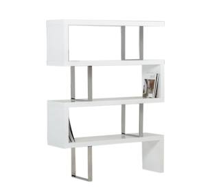 Modrest Maze Modern White High Gloss Bookcase by VIG Furniture