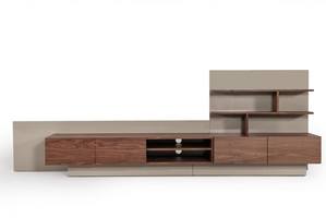 Nova Domus Pompeii Contemporary Grey & Walnut TV Stand by VIG Furniture