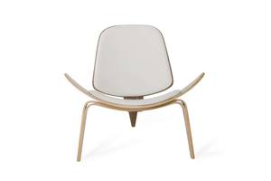 Modrest Warren Modern White & Walnut Accent Chair by VIG Furniture