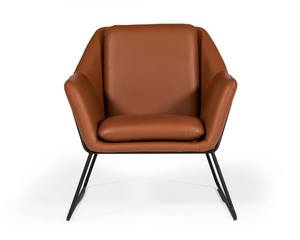 Modrest Jennifer - Industrial Brown Eco - Leather Accent Chair by VIG Furniture