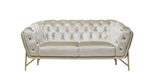 Divani Casa Stella - Transitional Beige Velvet Loveseat by VIG Furniture