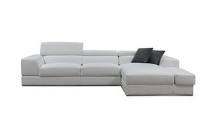 Divani Casa Pella Mini - Modern White Leather Right Facing Chaise Sectional Sofa by VIG Furniture