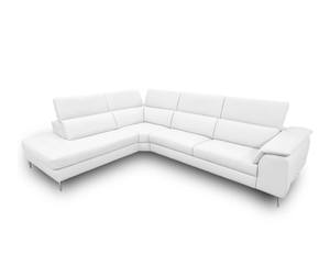 Coronelli Collezioni Viola - Italian Contemporary White Leather Left Facing Chaise Sectional Sofa by VIG Furniture