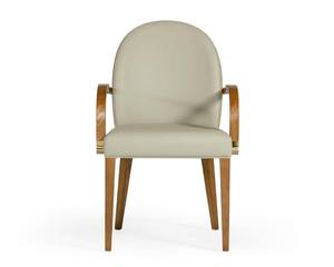 Modrest Rexford - Modern Grey & Walnut Dining Armchair by VIG Furniture