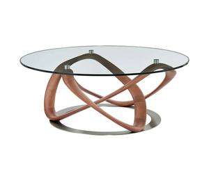 Modrest Michele - Modern Glass & Walnut Coffee Table by VIG Furniture