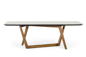 Modrest James - Contemporary Walnut & White Dining Table by VIG Furniture