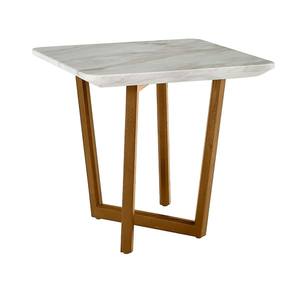 Modrest James - Mid Century Walnut & Ceramic End Table by VIG Furniture