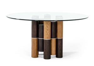 Modrest Greta - Modern Glass & Walnut Dining Table by VIG Furniture