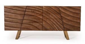 Modrest Finley Modern Walnut & Gold Buffet by VIG Furniture