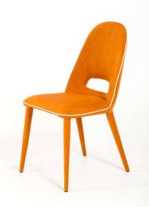 Eugene - Modern Orange Fabric Dining Chair (Set of 2) by VIG Furniture