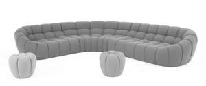 Divani Casa Yolonda - Modern Light Grey Curved Sectional Sofa by VIG Furniture