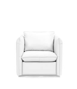 Divani Casa Tamworth - Modern White Leather Swivel Lounge Chair by VIG Furniture