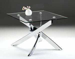 Modrest Pyrite Modern Glass End Table by VIG Furniture