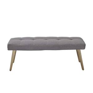 Modrest Cici - Contemporary Grey & Antique Brass Bench by VIG Furniture