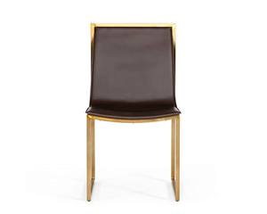 Modrest Dalton - Modern Brown Leatherette Dining Chair (Set of 2) by VIG Furniture