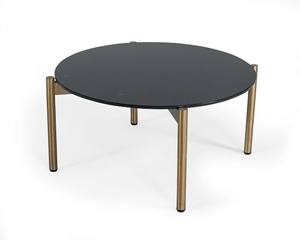 Modrest Denzel - Black Marble & Gold Coffee Table by VIG Furniture