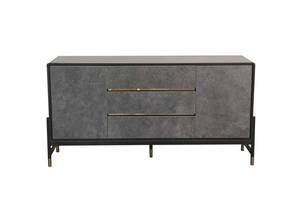 Modrest Gabrielle - Contemporary Walnut & Gold Buffet by VIG Furniture