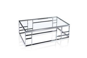 Modrest Stephen - Modern Glass & Stainless Steel Coffee Table by VIG Furniture