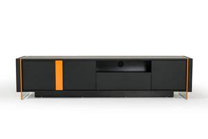Modrest Vision Modern Black Oak Floating TV Stand by VIG Furniture