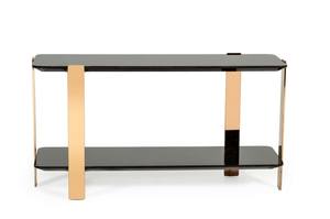 Modrest Leroy Modern Ebony & Rosegold Console Table by VIG Furniture