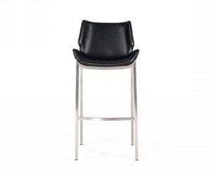 Modrest Dave Modern Black Eco Leather Bar Stool (Set of 2) by VIG Furniture