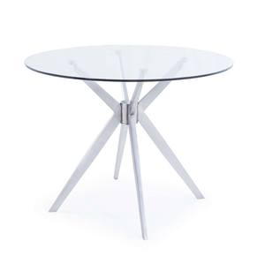 Modrest Dallas - Modern Brushed Stainless Steel Dining Table by VIG Furniture
